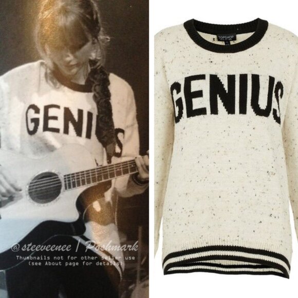 Topshop Genius Sweater ASO Taylor Swift and Demi Lovato - Picture 1 of 9